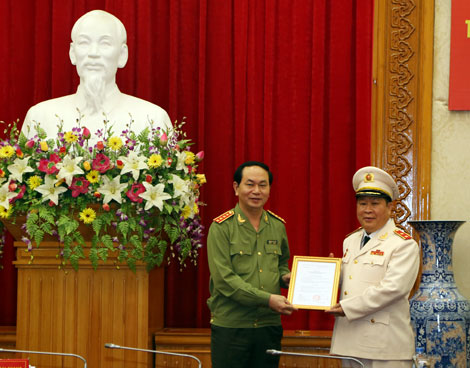 Trao quyết định bổ nhiệm Thứ trưởng Bộ Công an